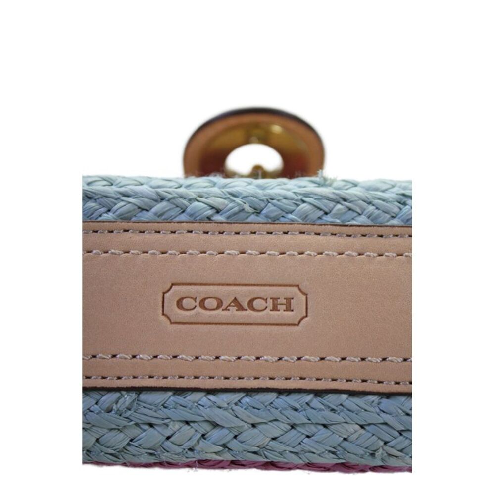 Coach Womens Hamptons Limited Edition Straw Wristlet … - Gem